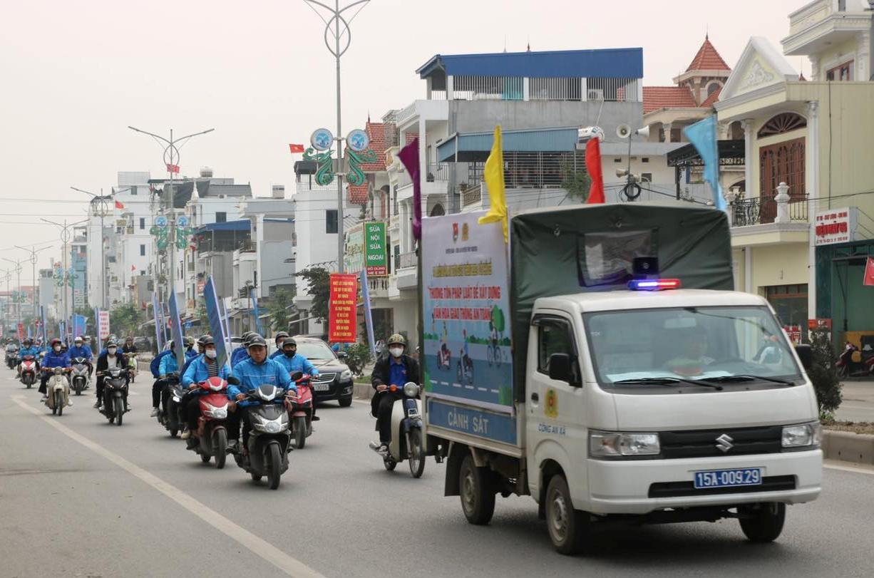 Phối hợp tổ chức “Lễ ra quân năm An toàn giao thông năm 2024” địa bàn huyện Thủy Nguyên 
